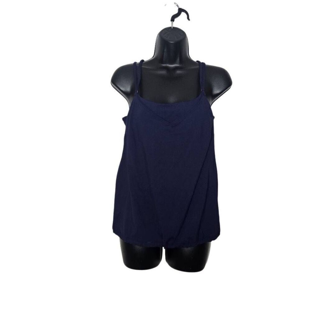 Athleta Seascape Blousy Tankini Top Size 34B/C Swim Blue
